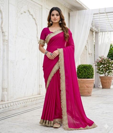 Vastrangan star georgette sarees wholesale surat